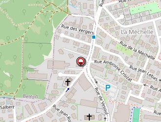 Carte de Menges Industrie à Cravanche