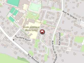 Carte de Tennis De Beau Soleil à Questembert