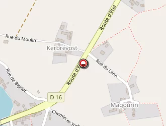 Carte de La Magourine à Belz