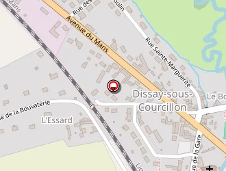 Carte de La Poste à Dissay-sous-courcillon