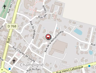 Carte de La Poste à Champigné