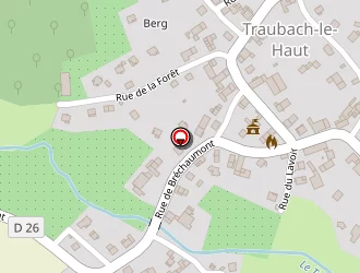 Carte de Regroupement Scolaire à Traubach-le-haut