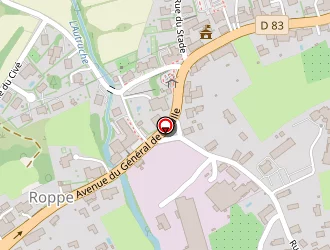 Carte de Pôle Santé Pluridisciplinaire Des Errues à Roppe