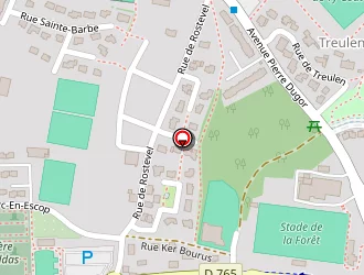 Carte de Centre Des Finances Publiques à Auray