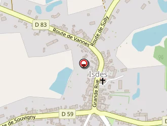 Carte de Agence Postale à Isdes