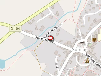 Carte de Agence Postale à Sulniac