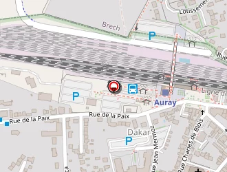 Carte de Allo Auray Berthy Taxi à Auray