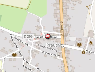 Carte de La Poste à Prauthoy