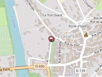 Carte de Maison Gérard à Cravant