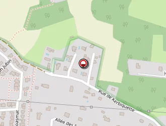 Carte de Complexe Sportif De Kerbiquette à Vannes