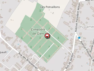 Carte de Beauchef Lioret à Gien