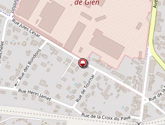 Carte de Les Dameraudes à Gien