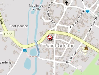 Carte de Boulodrome à Saint-gondon