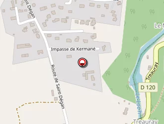 Carte de Moulin De Treuroux à Brech