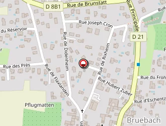 Carte de Ecole Maternelle à Bruebach