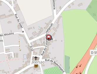 Carte de Cet à Renac