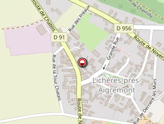 Carte de Domaine Brocard Jean-marc à Préhy