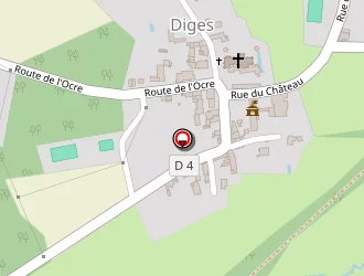 Carte de Les Petits Pieds à Diges