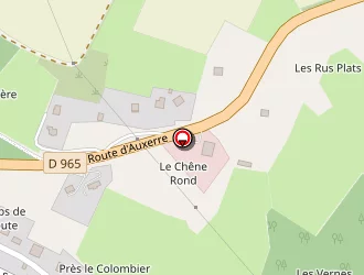 Carte de Doras à Toucy