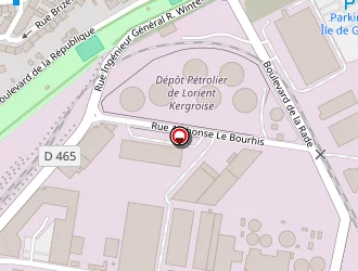 Carte de Keroman Usinage à Lorient