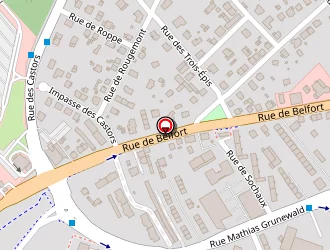 Carte de Michel Boris à Mulhouse