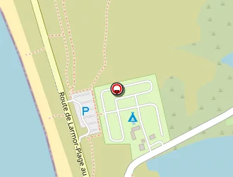 Carte de Camping De La Plage à Guidel