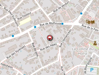 Carte de Ecole Clémenceau à Riedisheim