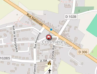 Carte de Au Coup De Fourchette à Crosmières