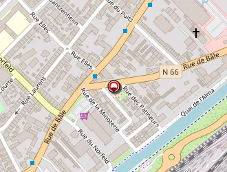 Carte de Caronerhin à Mulhouse