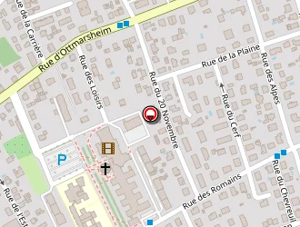 Carte de Ecole Primaire Les Romains à Rixheim