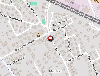 Carte de Gymnase St-jean à Rixheim