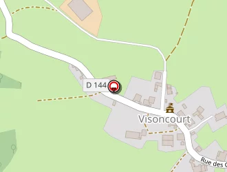 Carte de Pénin à Visoncourt