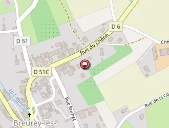 Carte de Agence Postale à Breurey-lès-faverney