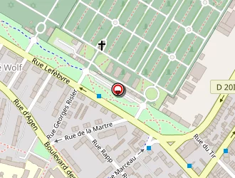 Carte de Gymnase Wolf à Mulhouse