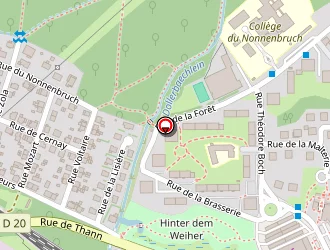 Carte de Salle Des Brasseurs à Lutterbach