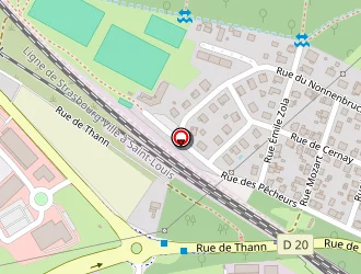 Carte de Stade De Football à Lutterbach