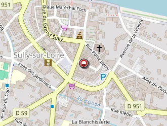 Carte de Carrefour Express à Sully-sur-loire