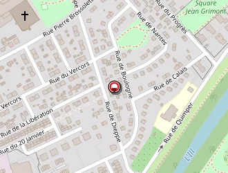 Carte de Périscolaire Quimper à Mulhouse