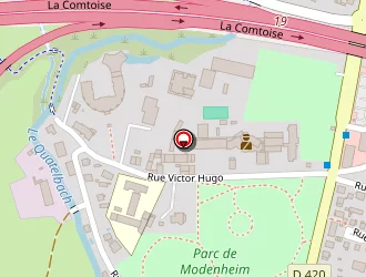 Carte de Mulhouse Alsace Agglomération à Illzach