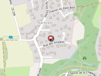 Carte de Les Trois Pierres à Guidel