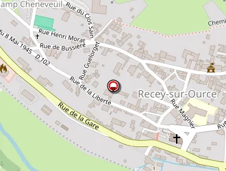 Carte de Renault Garage Chambellant à Recey-sur-ource