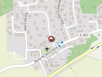 Carte de Le Bechennec à Guidel