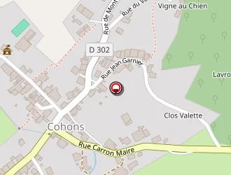 Carte de Martin Claude à Cohons