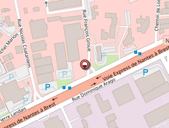 Carte de Hôtel Formule 1 à Caudan