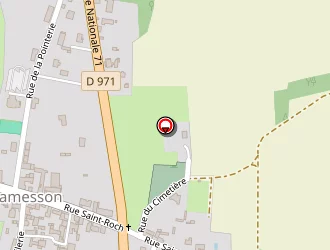 Carte de Meca-controle Bourgogne à Chamesson