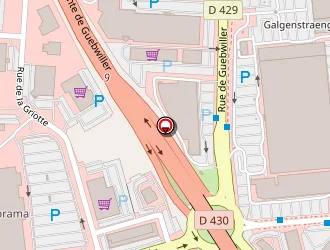 Carte de Mc Donald's à Kingersheim