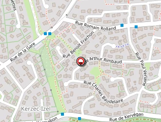 Carte de Taillenvert à Quéven