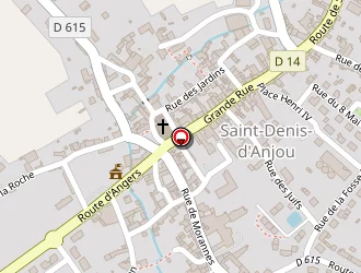 Carte de La Poste à Saint-denis-d'anjou