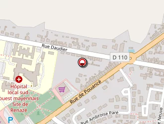 Carte de Complexe Sportif 2000 à Renazé