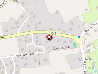 Carte de Ar Men Du à Névez